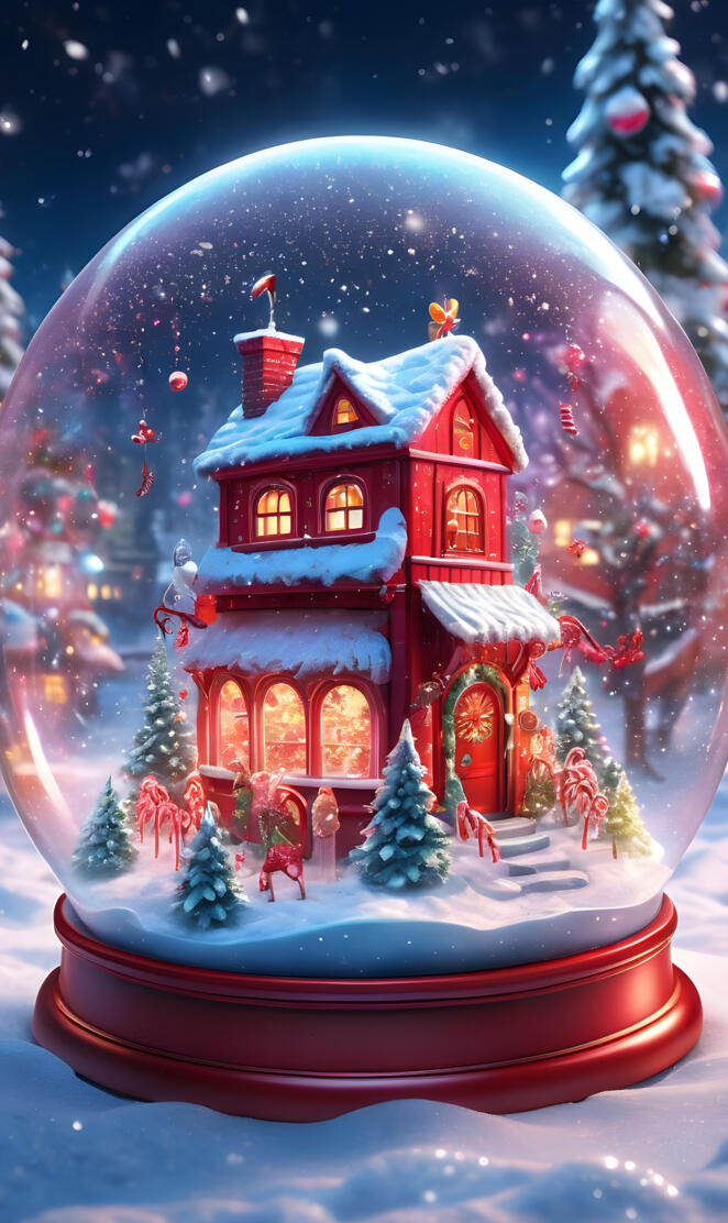 Christmas cheer globe