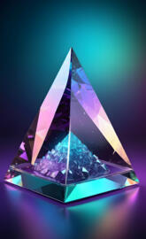 imperfect crystal prismatic pyramid