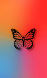 Black Butterfly Prism Background