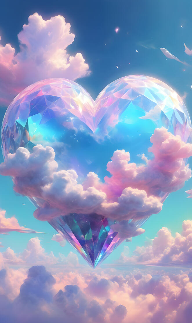 holographic prism heart 2