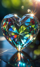 glass prism heart ❤️