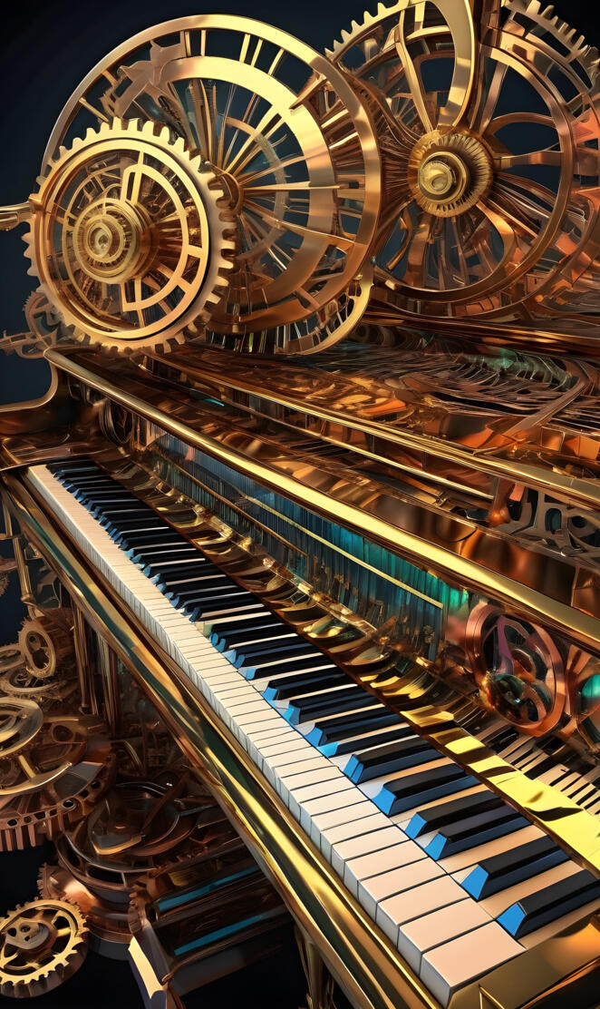 steam punk piano