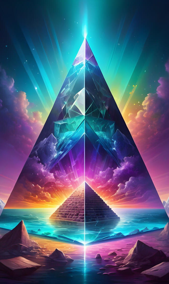 somewhere out there prismatic pyramid