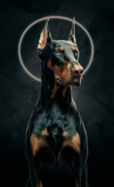 Halo doberman