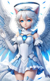 Cyber Kitty Girl Angel