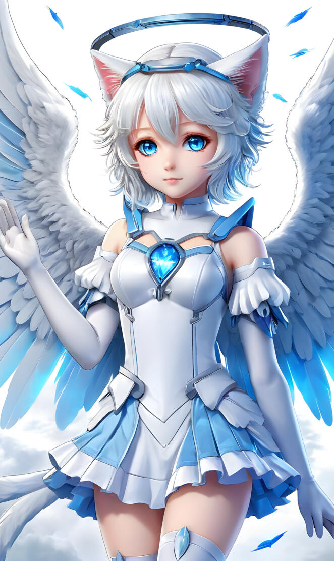 Cyber Kitty Girl Angel