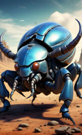 Herculean rhinoceros beetle