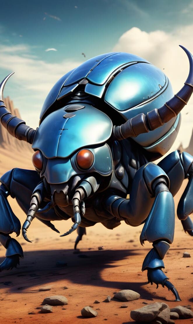 Herculean rhinoceros beetle