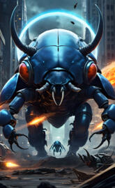 Herculean rhinoceros beetle