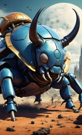 Herculean rhinoceros beetle