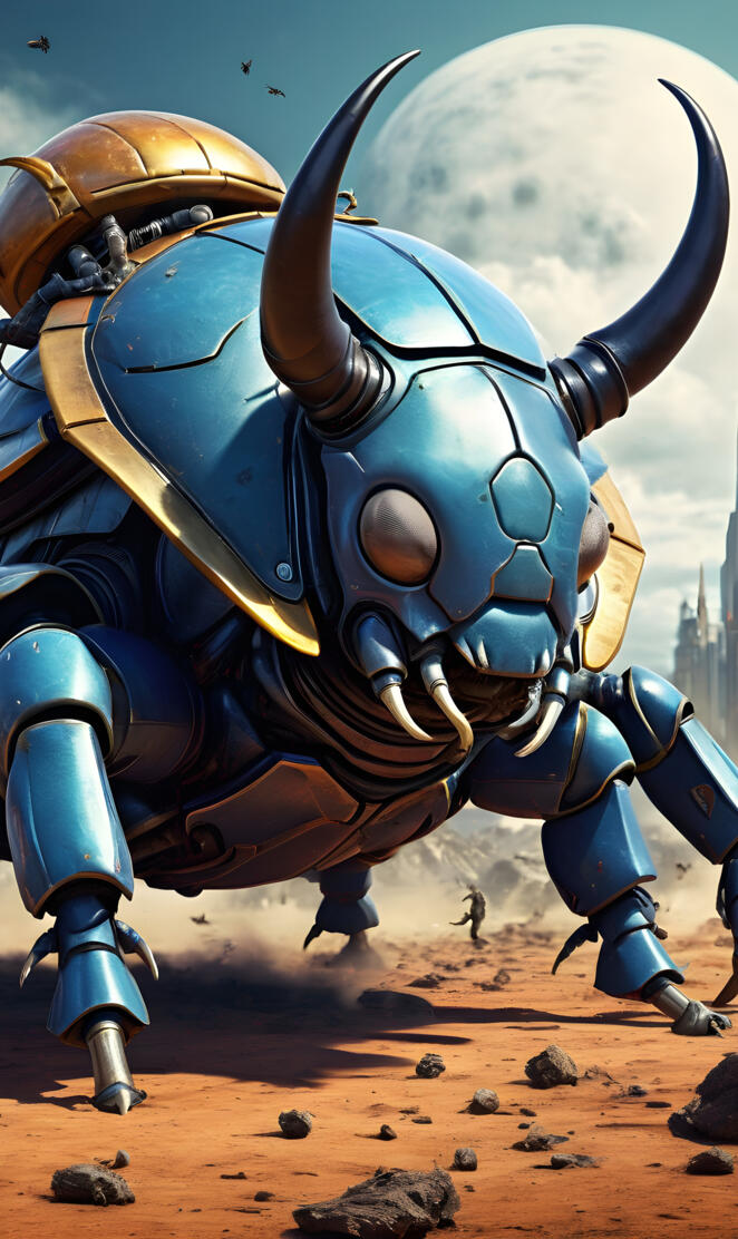 Herculean rhinoceros beetle