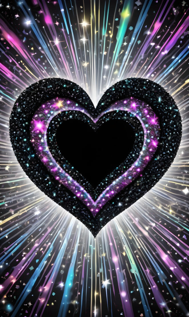 a purple circle with a black center