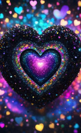 a purple and yellow circle