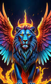 Angel lion of zion