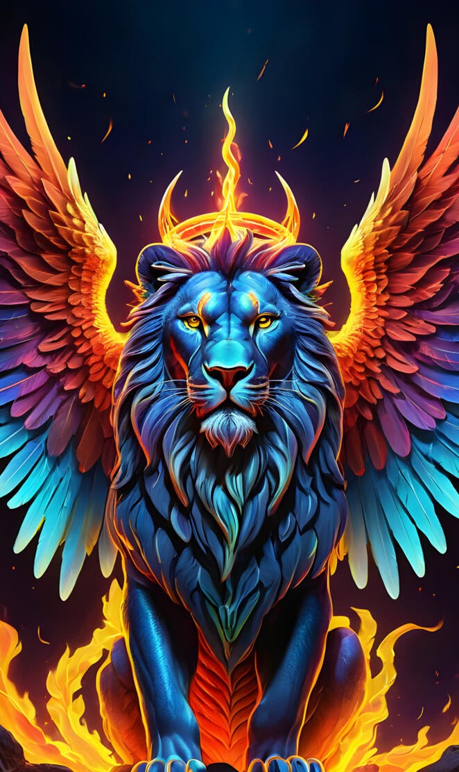 Angel lion of zion