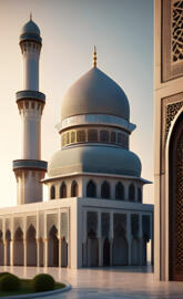 a large white building with a domed roof