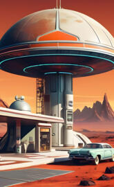 Gas station on mars