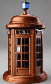 Cinnamon Brown Liberty Bell TARDIS