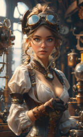 SteamPunk Mechanic Girl