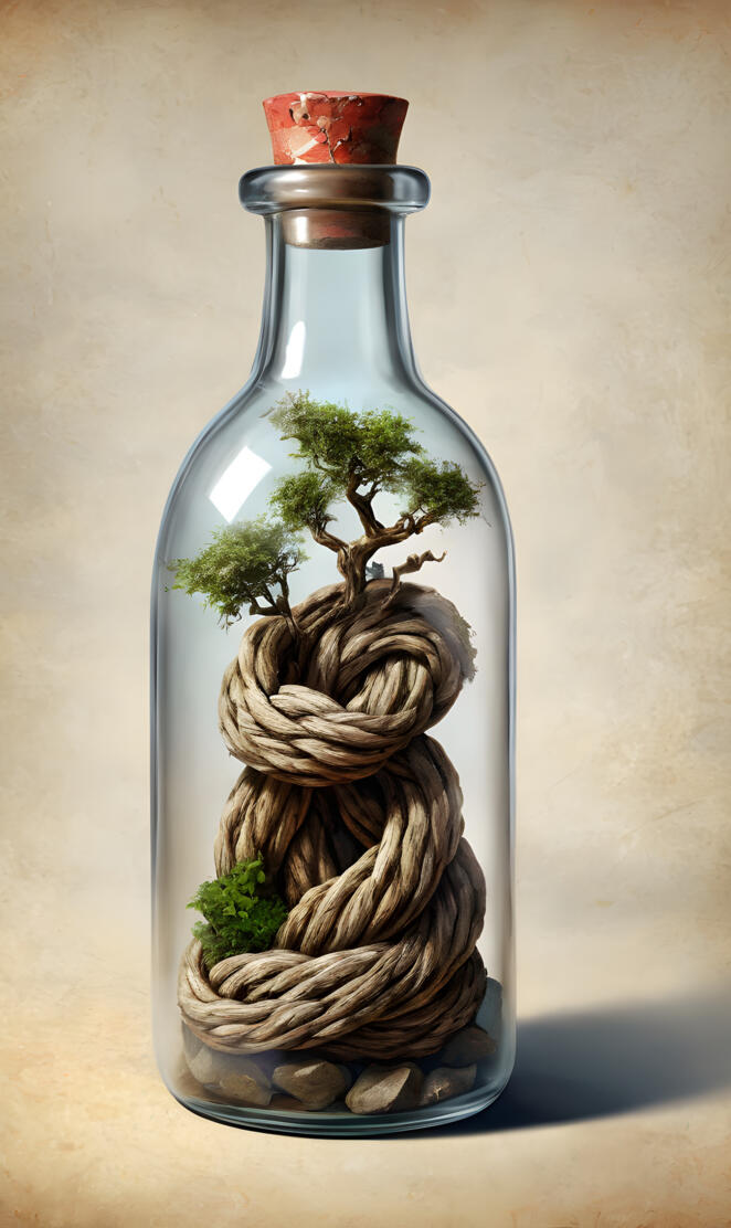 knot in a bottle. /;-)