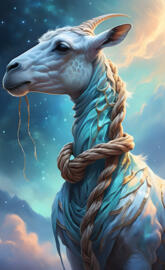 giraffe is tied a knot