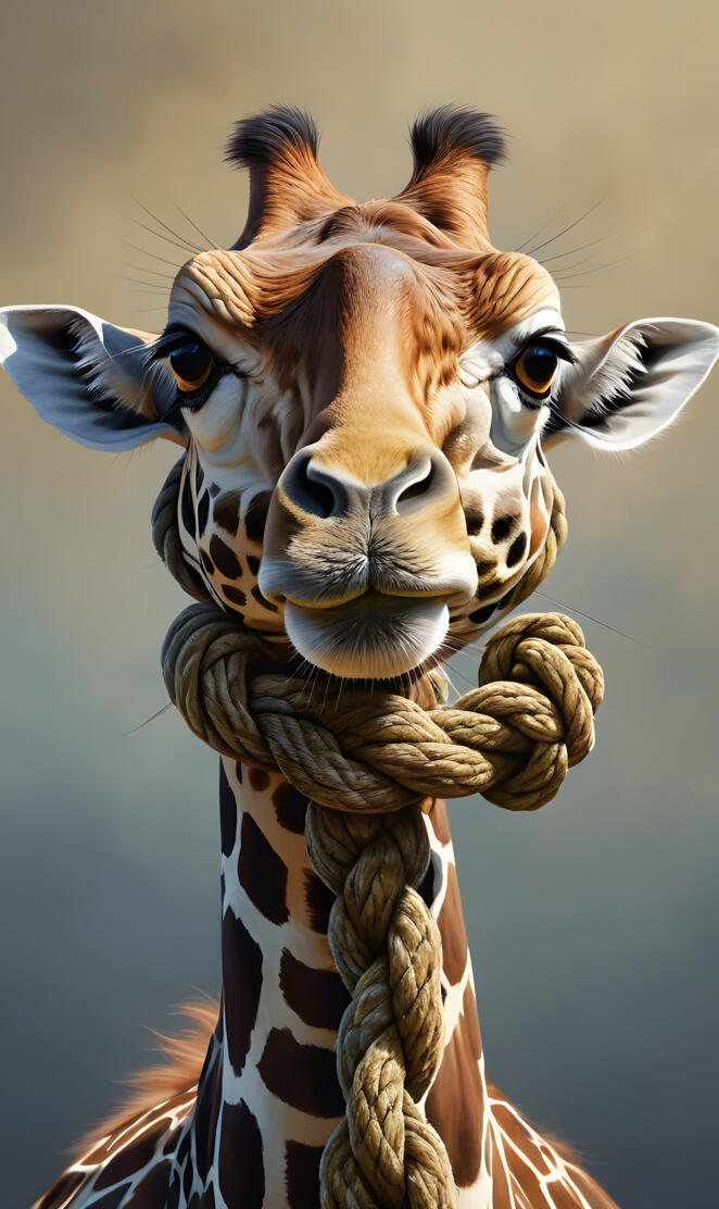 giraffe neck is knot