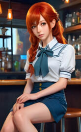 Cai Wenji sitting on a chair