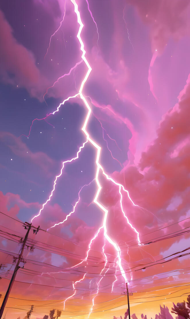 a pink and blue sky with clouds