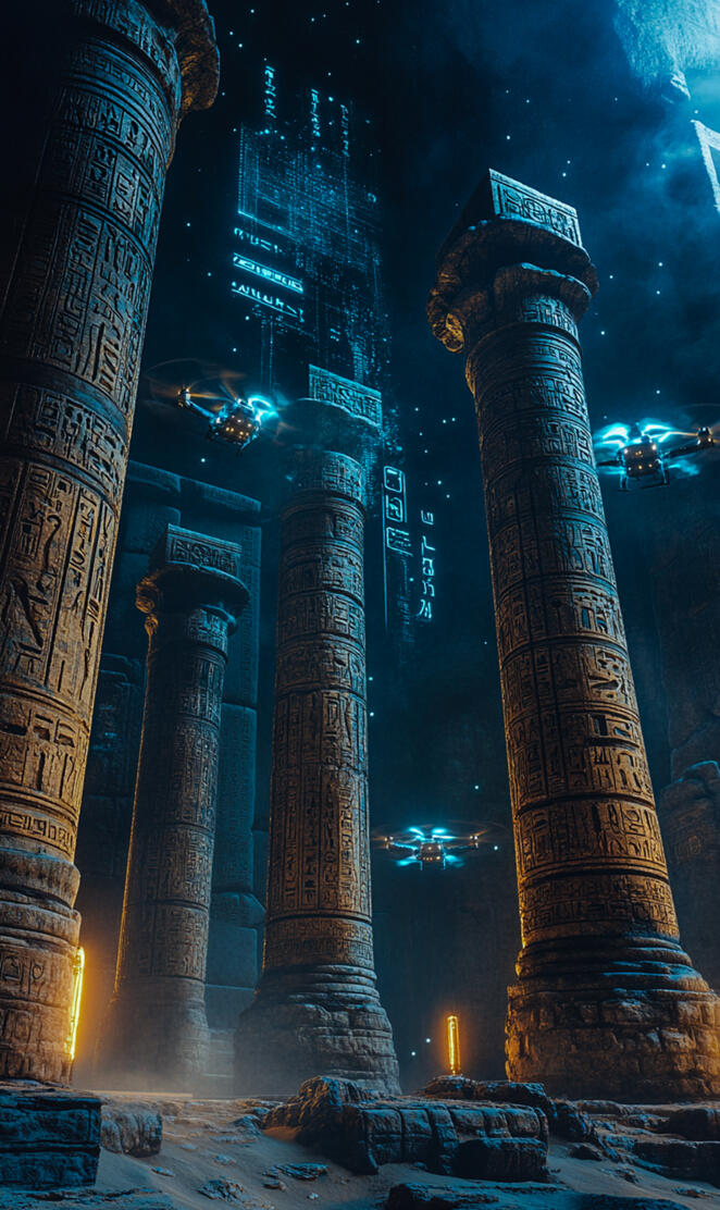 An ancient market square, now a high-tech hub