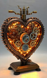 Unique Steampunk Heart w/Crank Light's 
Fuchsiamama610🌺