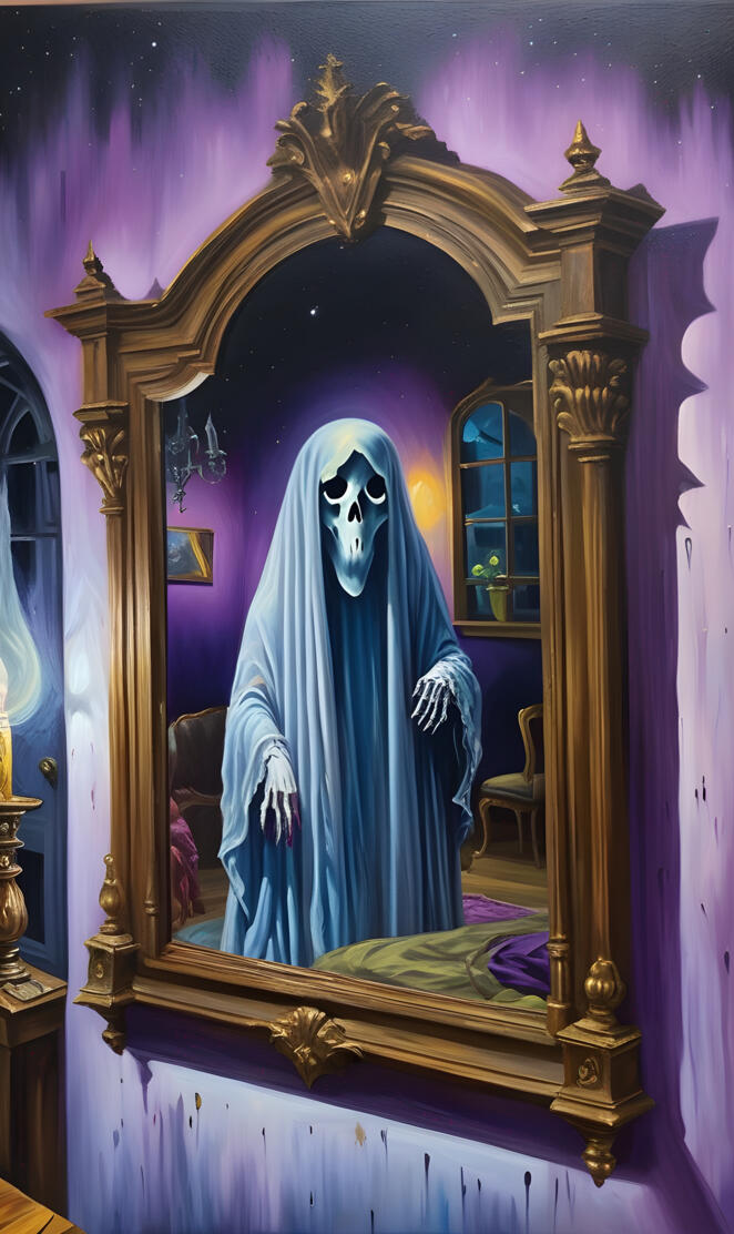 a painting in a frame