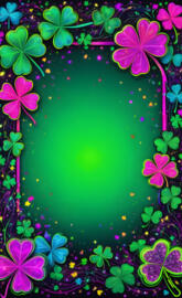 Shamrock Neon Frame 2
