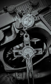 Abstract Christ & Gun