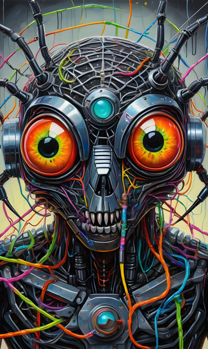 a bunch of wires and cables