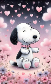 Snoopy Happy Valentine's Day ❤️ Valentine,Love,romance, heart, red,pin