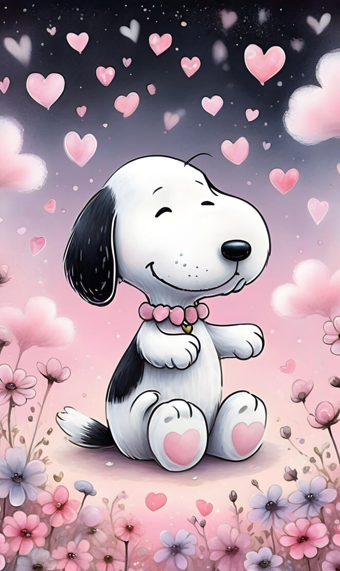 Snoopy Happy Valentine's Day ❤️ Valentine,Love,romance, heart, red,pin