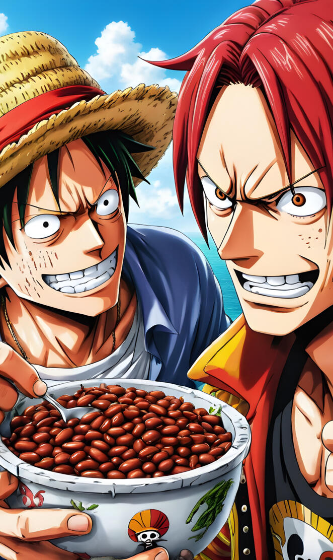 shanks and luffy