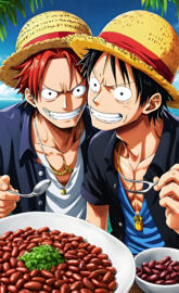 shanks and luffy