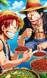 shanks and luffy