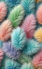 fluffy feathers