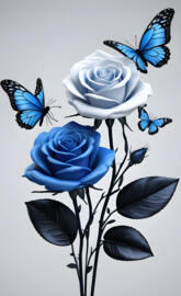 blue flowers wallpaper