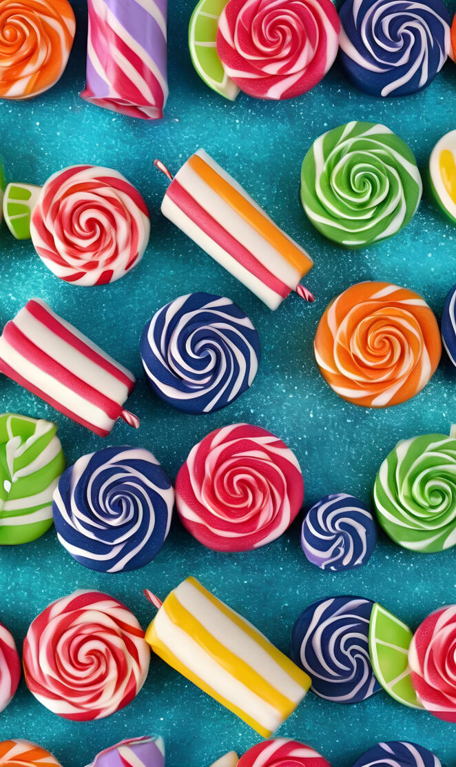 a group of colorful plates