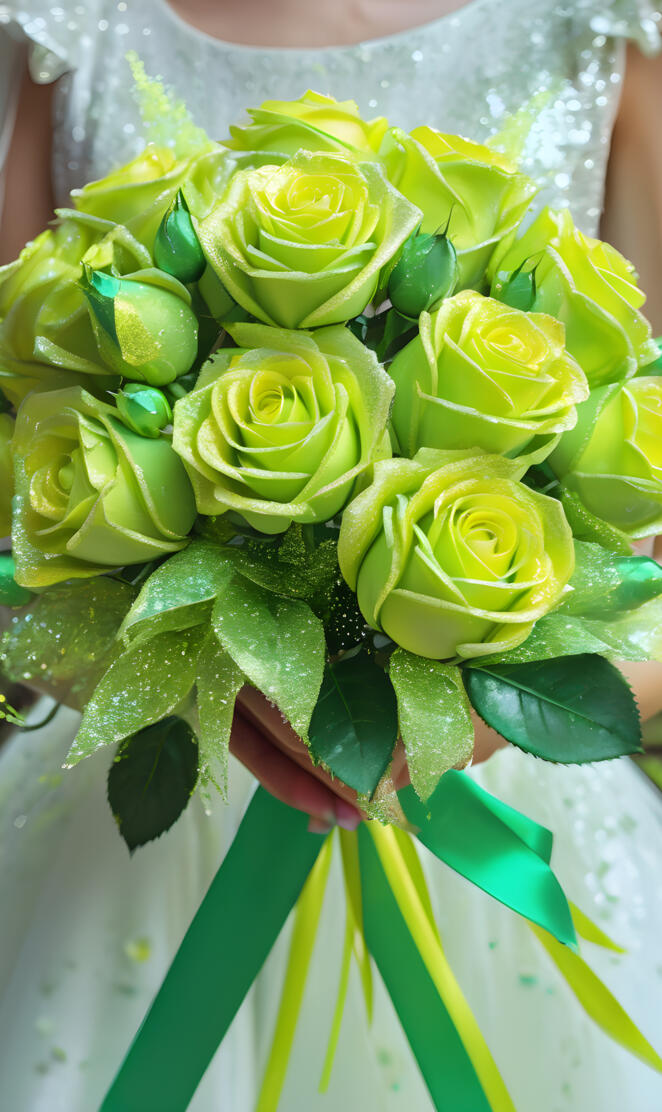 a bouquet of yellow roses