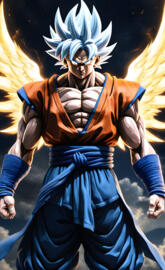 Arch Angel Ultra Instinct Omni God Goku.