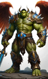 Incredible Hulk Orc warrior Plate armor