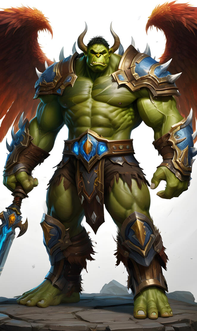 Incredible Hulk Orc warrior Plate armor