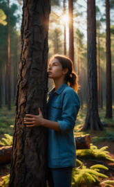 abrazando otro árbol