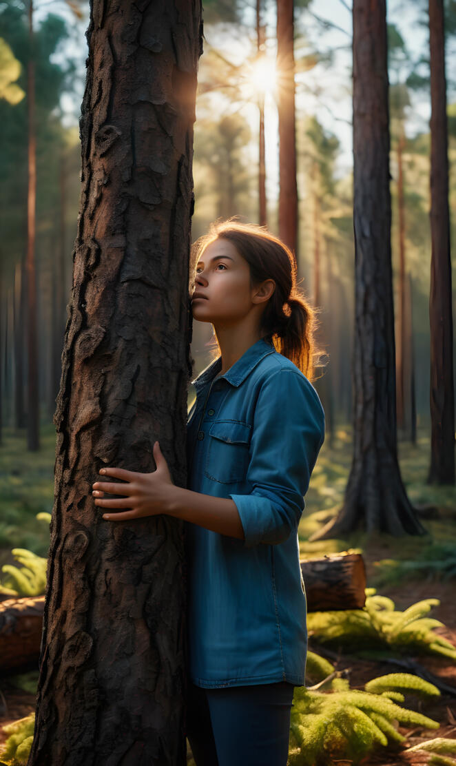 abrazando otro árbol