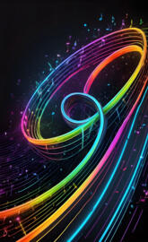 Spiral colours and music