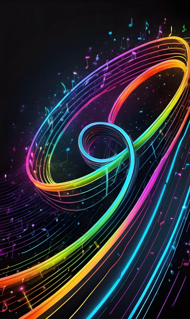 Spiral colours and music